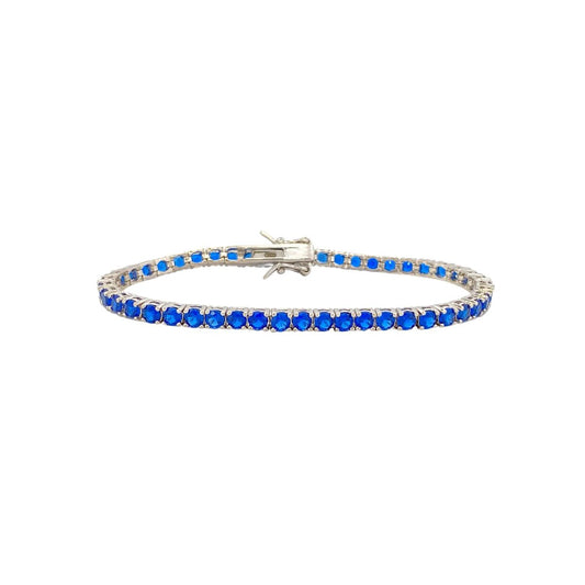 Bracciale tennis di Zirconi Blu