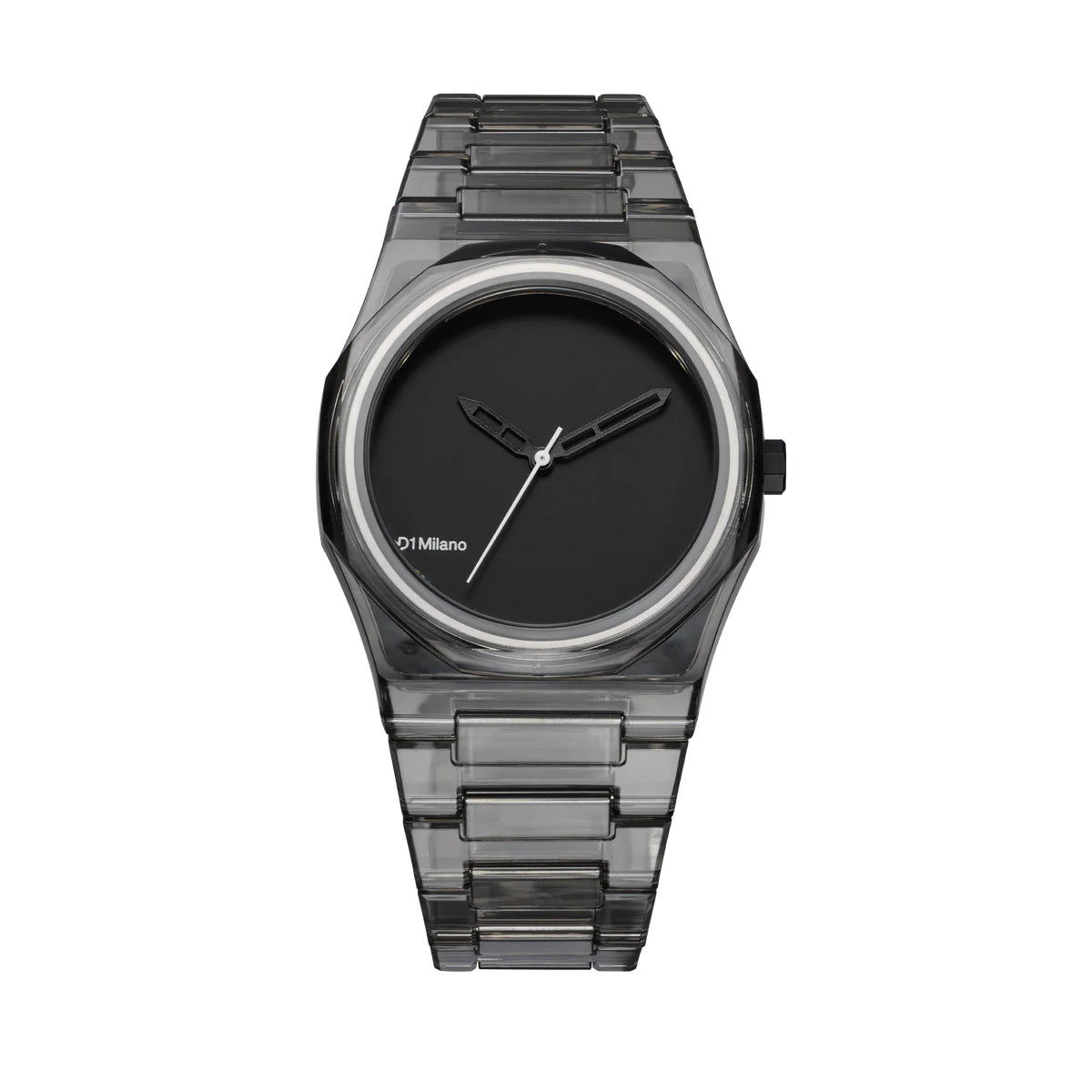 Orologio trasparente nero | Nylon Exp_Black D1 Milano | D1-NYBJ02