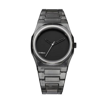 Orologio trasparente nero | Nylon Exp_Black D1 Milano | D1-NYBJ02